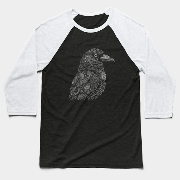 Bohemian Crow Baseball T-Shirt by Tacos y Libertad